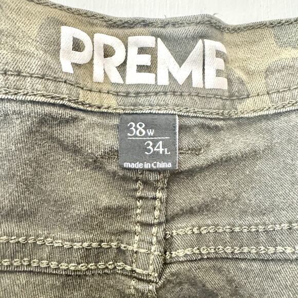 Preme Camo Size 38X34 Mens Cargo Orange Utility Bondage Pants Urban Goth Straps - Picture 16 of 16